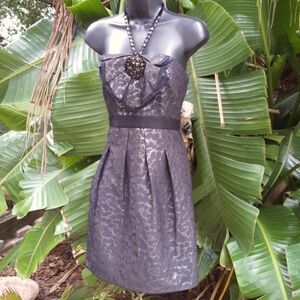 Bcbg metallic  animal print brocade halter